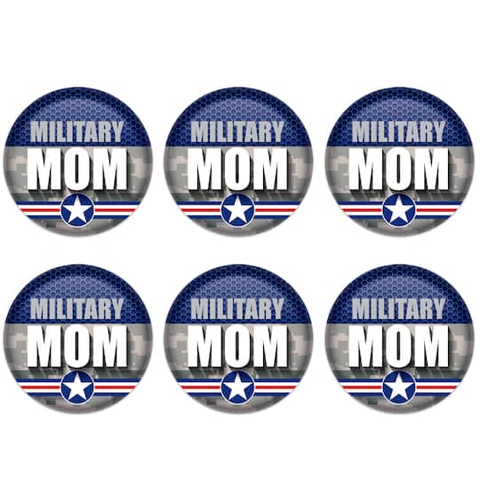 Beistle 2" Camouflage Military Mom Buttons, 6ct.